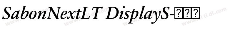 SabonNextLT DisplayS字体转换 SabonNextLT DisplayS字体转换
